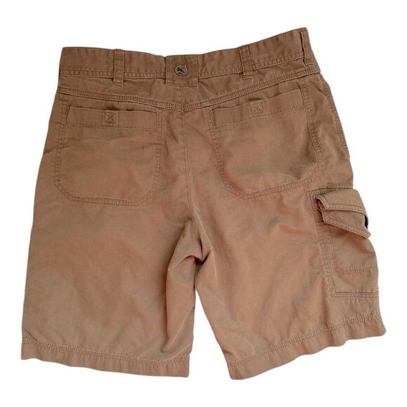 Azur Brown Cargo Shorts Size 34 Cotton utility hiking outdoors summer vacation - Picture 2 of 2